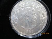 Silbermünze 10 Pesos 1961 Uruguay. 150 Jahre Revolution Gegen Spa Bad Doberan - Landkreis - Bad Doberan Vorschau