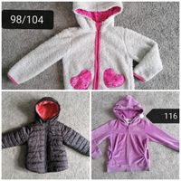 Winterjacke 98 104 116 pink grau fuchsia orange Kapuze lila weiß Thüringen - Erfurt Vorschau