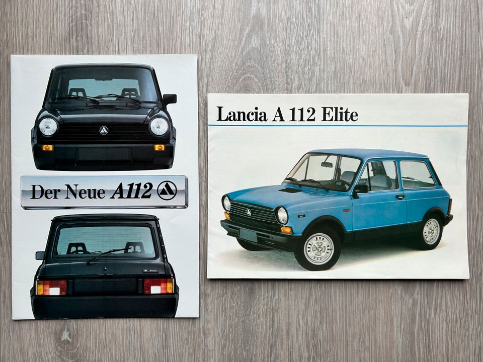 2x Lancia A112 Autobianchi Prospekt 1982 1983 Katalog in Isny im Allgäu