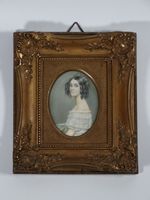 Gemälde Miniatur Portrait Frau Dame Lola Montez Historismus Stöps Kr. Dachau - Dachau Vorschau