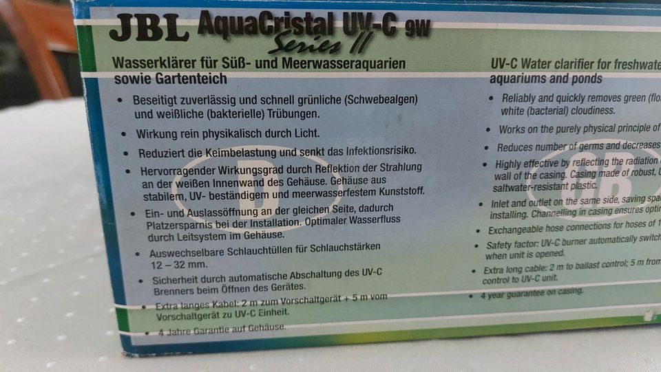 JBL AquaCristal UV-C 9Watt Series Il in Köln