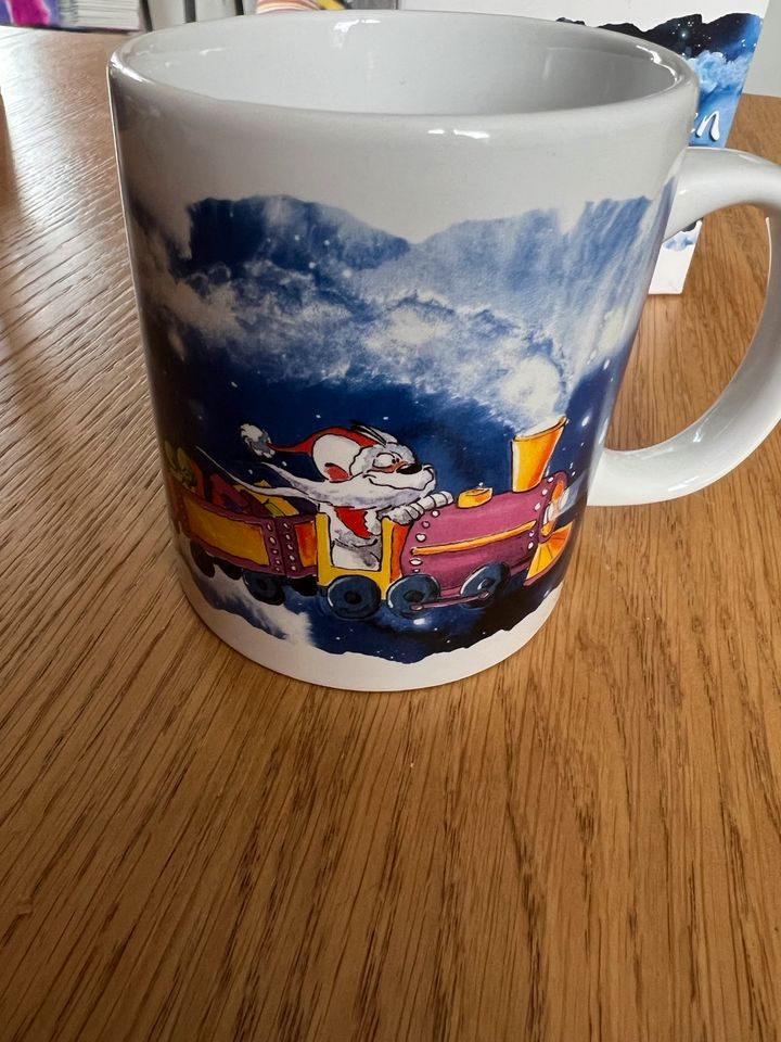 Diddl  Tasse Becher Weihnachtszug Frohe Weihnachten OVP in Traunreut