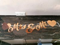 Girlande Mr & Mrs Hochzeit rosegold Niedersachsen - Holle Vorschau