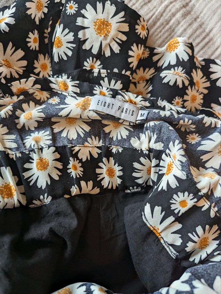 Jumpsuit Blumen Muster schwarz M 38 Kleid Optik Overall kleid in Oldenburg