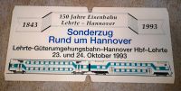 Sonderzug Schild Lehrte Hannover 1993 Zug Eisenbahn Sachsen-Anhalt - Halberstadt Vorschau