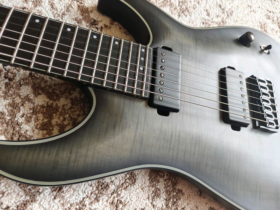 Schecter KM7 MK1 trans black satin (Keith Merrow Signature) in Detmold