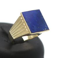 Lapis Lazuli Siegel Gold Ring 585 14 Kt Gelbgold juweliero.de Innenstadt - Köln Altstadt Vorschau