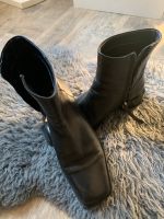 H&M Premium Leder Booties Boots eckig modern angesagt 38 Sachsen-Anhalt - Halle Vorschau