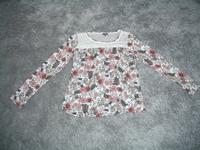 Street One Blumenshirt mit Netzeinsatz in Gr. 38 Berlin - Charlottenburg Vorschau