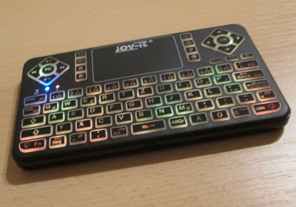 Mini Wireless Funk Tastatur Keyboard Touch jOY-it Beleuchtung RGB in Leinefelde