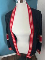 Rich and royal Jacke Strick blau rot Gold s Zopf Muster Dame Baden-Württemberg - Durmersheim Vorschau