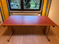 Schreibtisch Team 7 (160 x 80), Erle + rotes Linoleum Niedersachsen - Braunschweig Vorschau