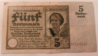 Deutsche Rentenbank, 5 Rentenmark, Rentengeld, 1926 Dresden - Striesen-West Vorschau