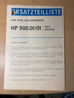 HP 500.01/01 Ersatzteilliste Berlin - Neukölln Vorschau