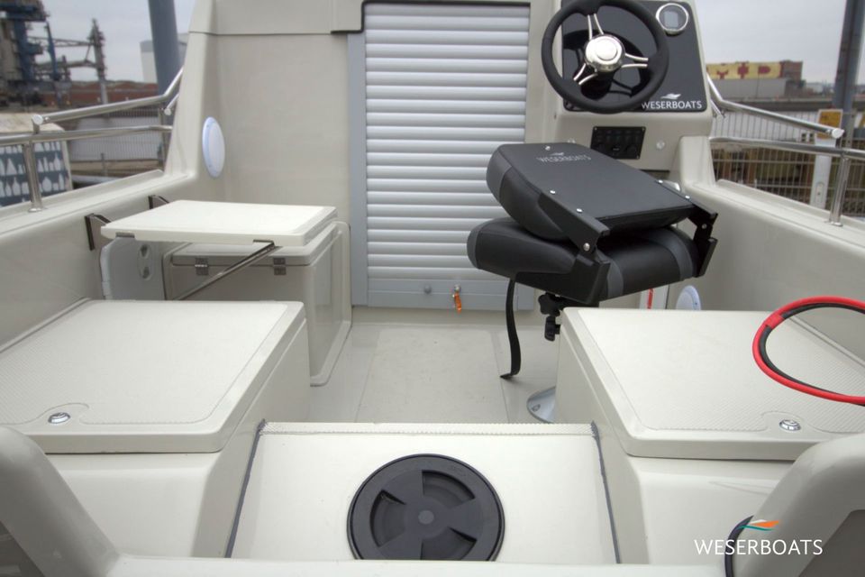 Kajütboot i450 Cabin ideal f. 15 PS, Motorboot Angelboot Neu Boot in Bremen