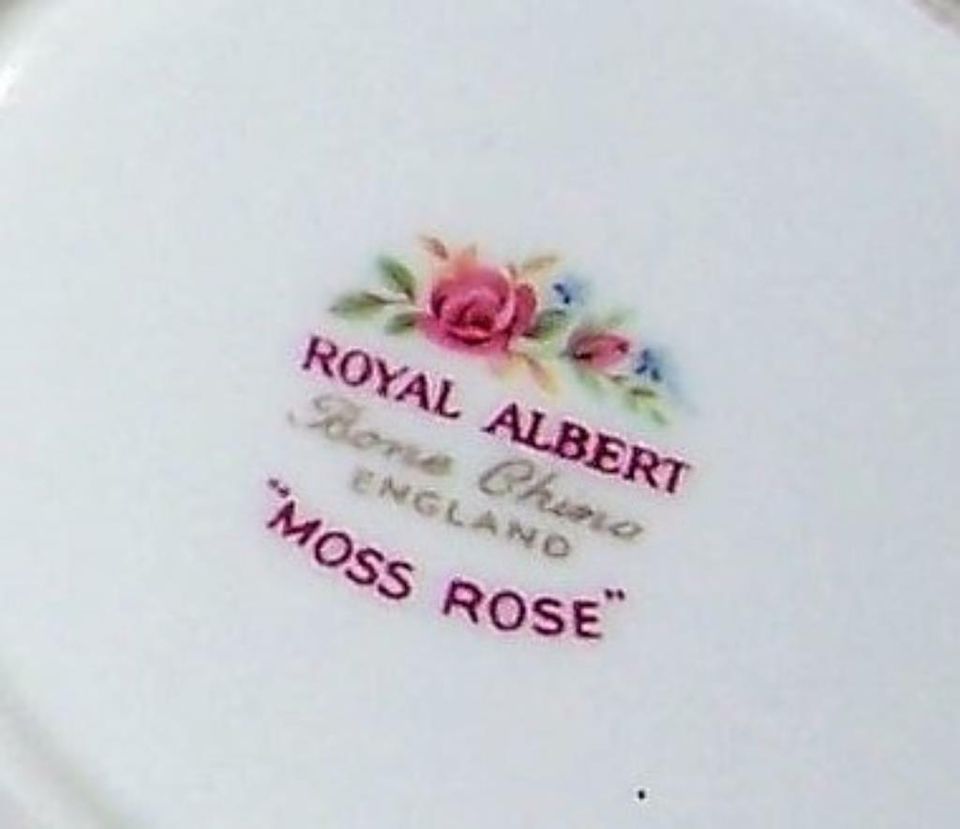 SCHÜSSEL - ROYAL ALBERT - MOSS ROSE - RUND - neuwertig in Gelsenkirchen