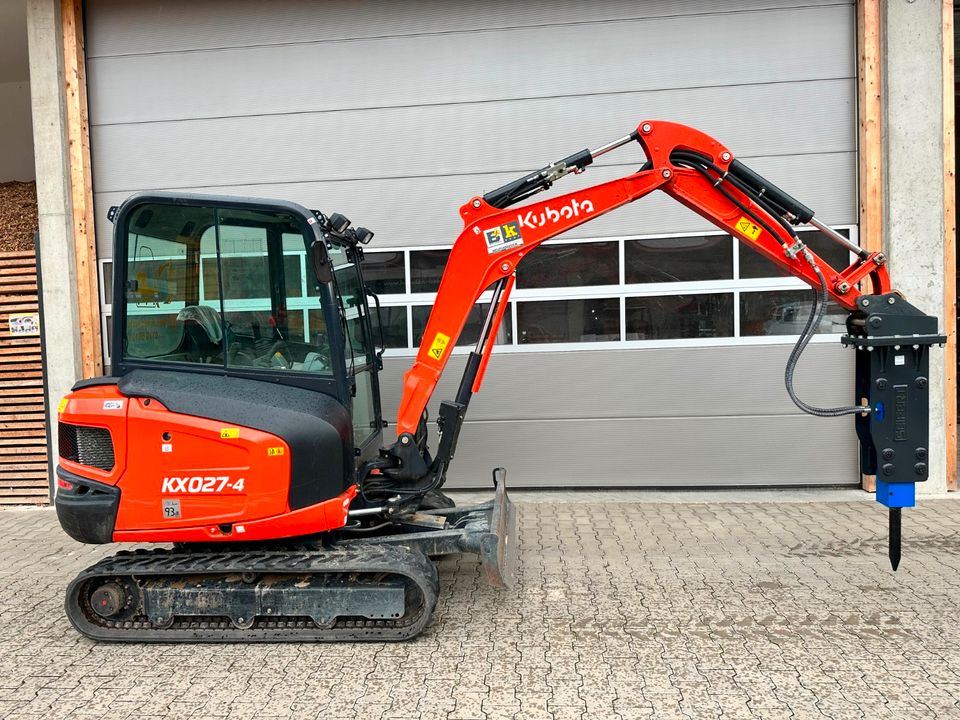 Bagger mit Hydraulikhammer Specht zu vermieten/  Abbruchhammer in Abensberg