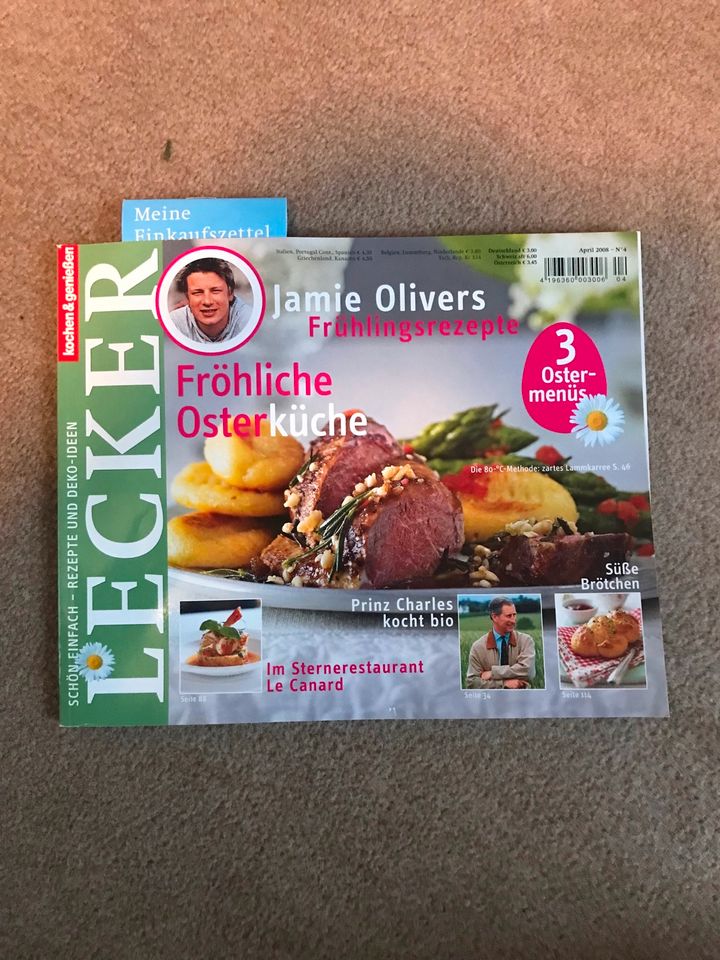 Rezepthefte Zeitschrift "LECKER" Jahrgang 2008 in Bad Zwischenahn