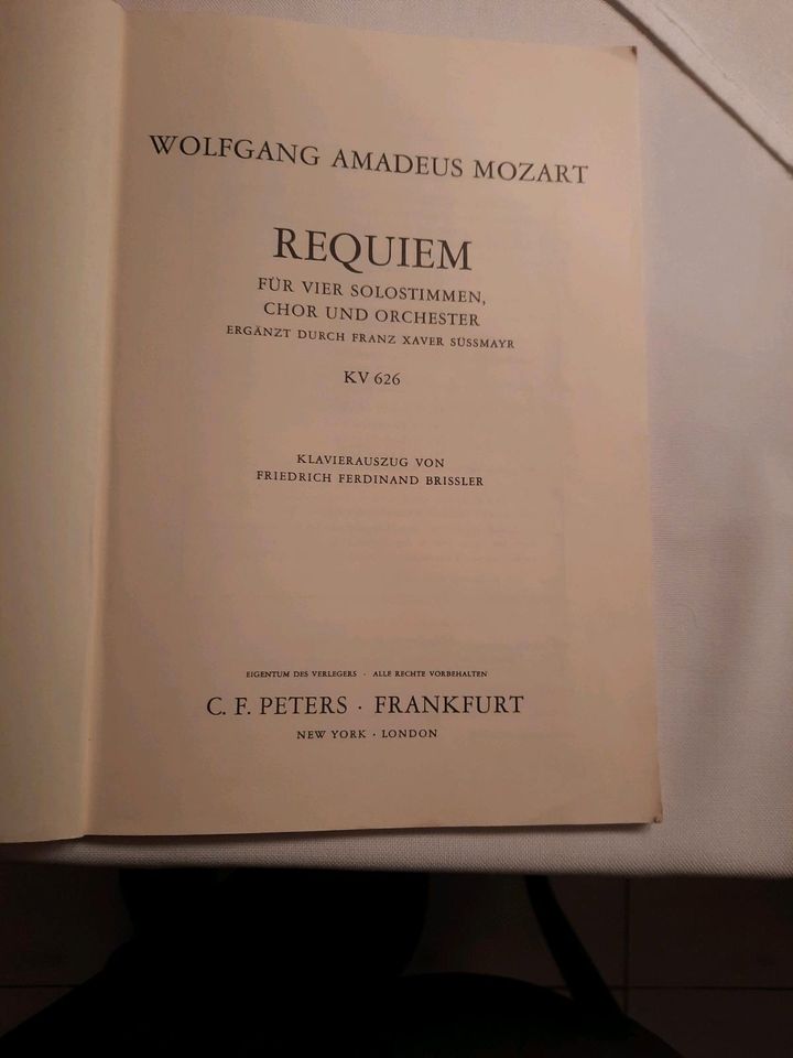 Mozart Requiem Klavierauszug, Nr. 76 Edition Peters in Hamminkeln