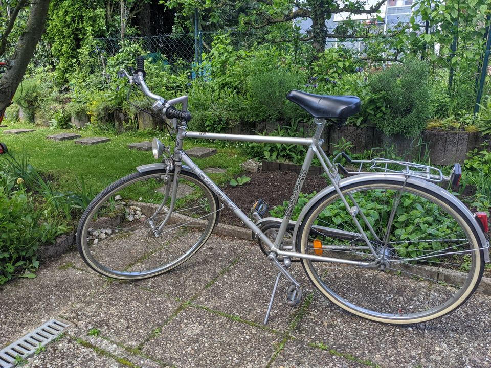 Herren Fahrrad silber 3-Gang Sachs Torpedo Schaltung *OLD School* in Schweinfurt