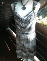 Tolles Jerseykleid von Street One in braun/grau/Nude mit Perlen Brandenburg - Herzberg/Elster Vorschau
