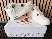 Nike Air Jordan 4 Metallic Gold Weiß Gr 42 US 10 Nordrhein-Westfalen - Bad Berleburg Vorschau