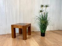 Boatwood by WMK # Minimalistischer kleiner Couchtisch aus altem Bootsholz, ein handgefertigtes Unikat aus massivem Teakholz # Beistelltisch Wohnzimmertisch Podest Coffee Table Blumentisch Bootsmöbel Friedrichshain-Kreuzberg - Friedrichshain Vorschau