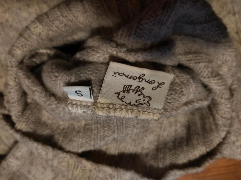 öko Wollpulli 100%, Naturfarbe, Rollkragen, Longo Mai, gr. S/M in Berlin