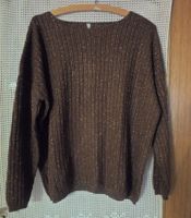 Damen weicher Strick Pullover braun cognac Goldfäden Gr.44 46 XL Bayern - Landshut Vorschau