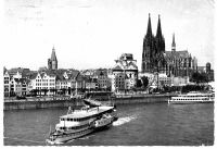 Ansichtskarte Köln, Rheinufer 1960 oder früher Niedersachsen - Velpke Vorschau