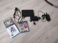 Playstation 2 mit original Kabeln und Controller +4 Spiele Sachsen-Anhalt - Halle Vorschau