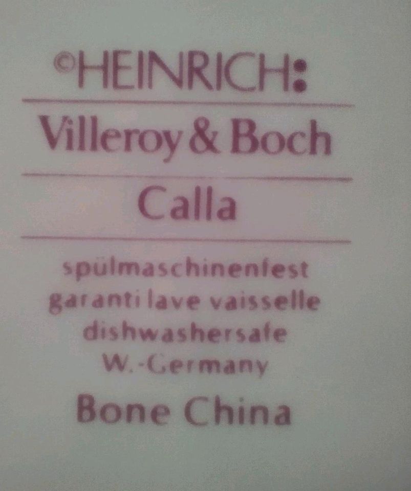 Kuchenteller, Villeroy & Boch, Heinrich Calla in Mertloch