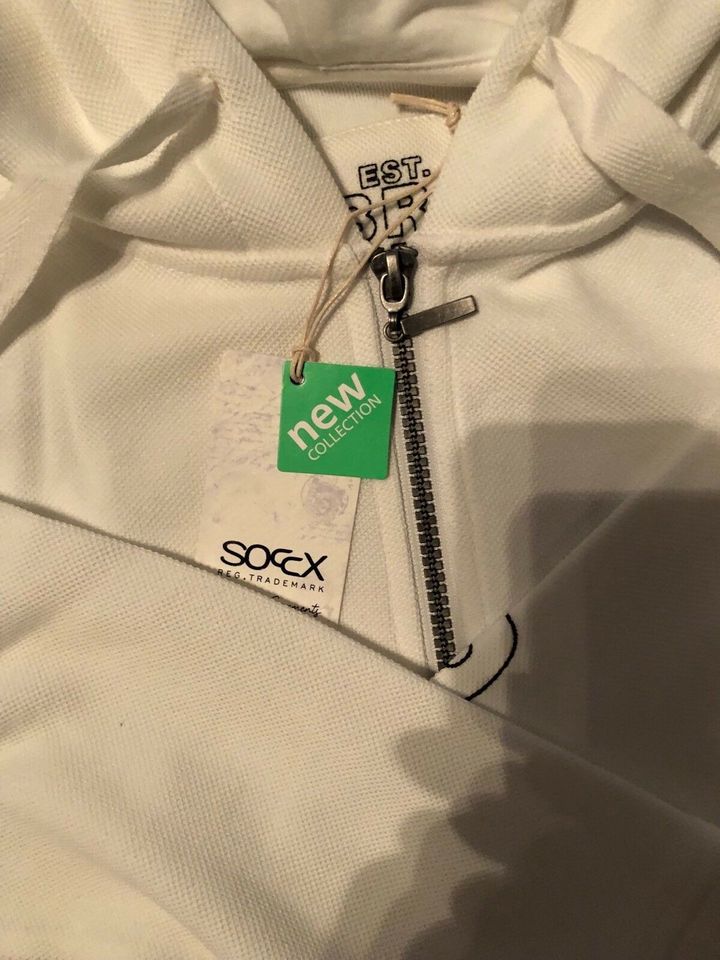 SOCCX Damen Sweatjacke Weiß Größe L (NEU) in Stade