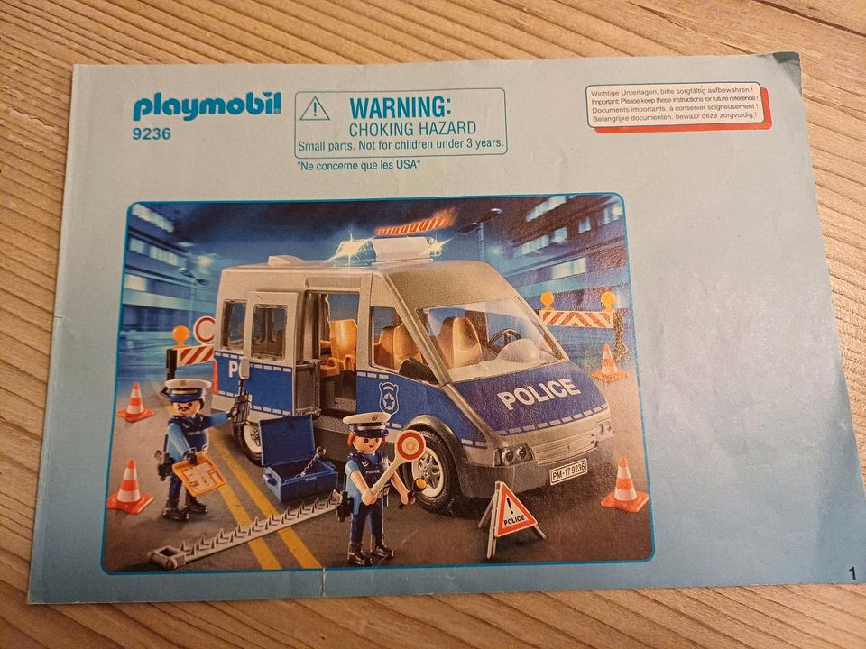Playmobil City Action 9236 Polizeibus mit Licht und Sound in Burg (Dithmarschen)