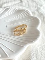 Schöne 18K vergoldetem Creolen Zirkonia Slico Jewelry München - Ramersdorf-Perlach Vorschau
