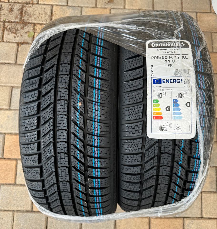 Continental WinterContact TS 870 P 205/50 R17 93V XL EVc in Weingarten (Baden)