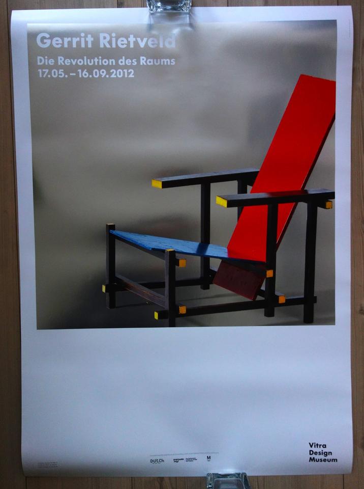 VITRA Design Museum Ausstellungsplakat 2012 RIETVELD BAUHAUS in Hannover