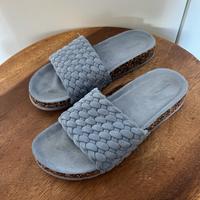 Blaue Sandalen mit Flechtdetail von Reserved Größe 39 Berlin - Steglitz Vorschau