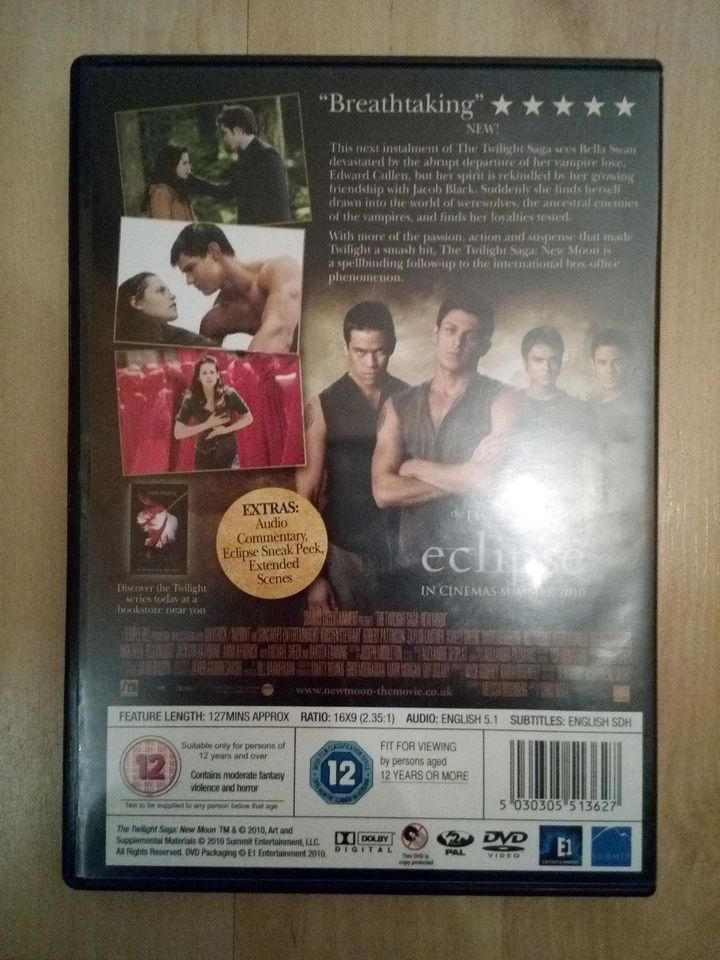 DVD Film Twilight-Saga Twilight New Moon Eclipse, auf Englisch in Hamburg