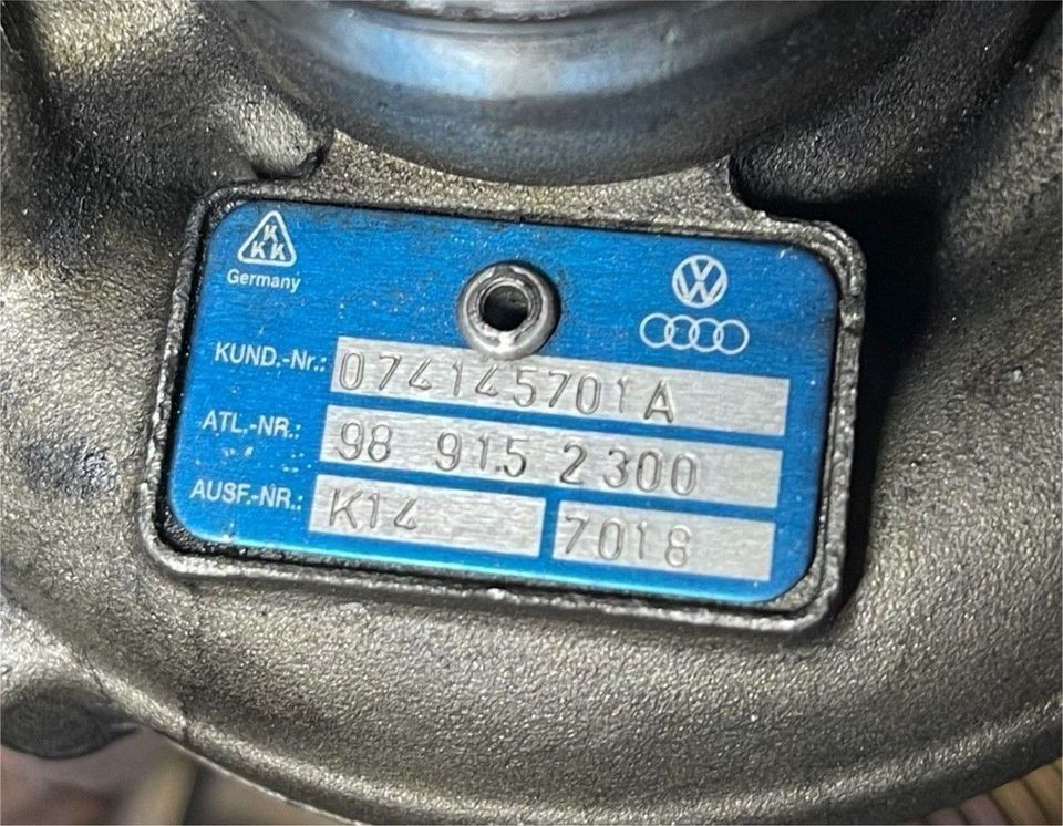 Turbolader VW T4 2.5 TDI 88PS 102PS 074145701A in Bielefeld