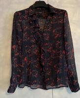 ARMANI Jeans* feine Bluse Gr.36 schwarz/koralle Hessen - Groß-Umstadt Vorschau