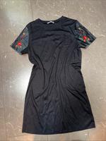 Zara Kleid schwarz extravagant L Spitze Lederimitat Essen - Altenessen Vorschau