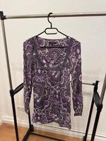 Langarm Blusen Kleid - Ornamente - Lila/Weiß Neustadt - Gartenstadt Süd Vorschau
