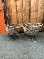 2x Deko Blumentopf Korb Horn Muschel Holz Nordrhein-Westfalen - Spenge Vorschau