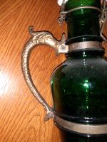 Schwere Flasche in grün, mit Zinngriff, Keramikverschluß, unverse Schleswig-Holstein - Kremperheide Vorschau