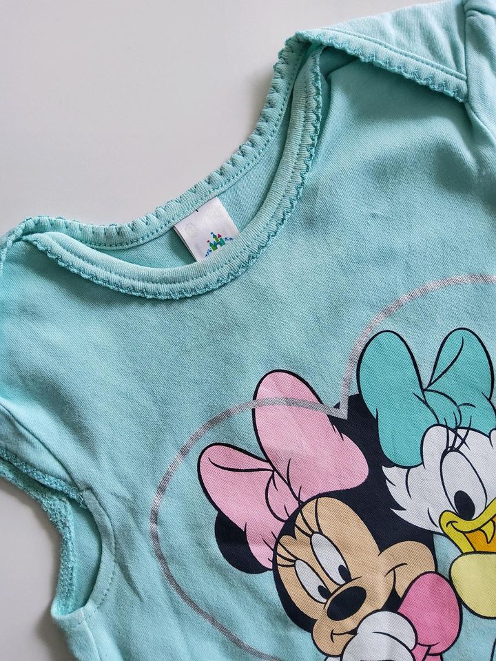 2 Teile, Shirt, Capri-Leggings, Disney,  Größe 98, mint, blau in Kirkel