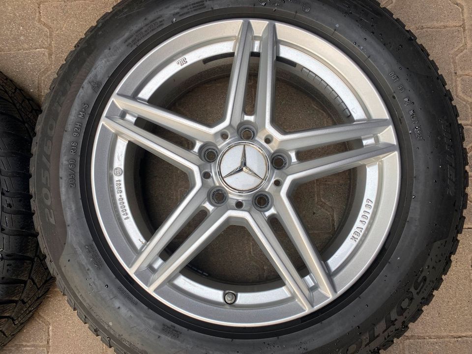 16 Zoll Mercedes VW Audi Skoda Seat 6,5Jx16 ET38 5x112 205/60 R16 in Klein-Winternheim