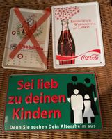 Blechschilder Coca Cola & Kinder Hessen - Rodgau Vorschau