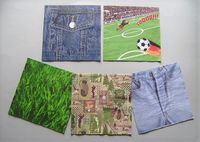 Servietten Basteln Serviettentechnik - Fußball Golf Jeans Gras Altona - Hamburg Iserbrook Vorschau