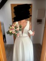 Hochzeitskleid, Brautkleid weiß, mit etwas Spitze  GEREINIGT!! Niedersachsen - Fredenbeck Vorschau